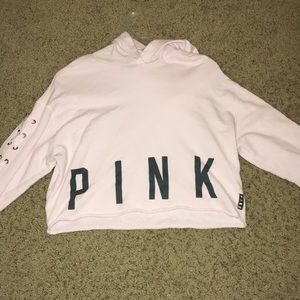 PINK Victoria Secret pink crop sweatshirt!